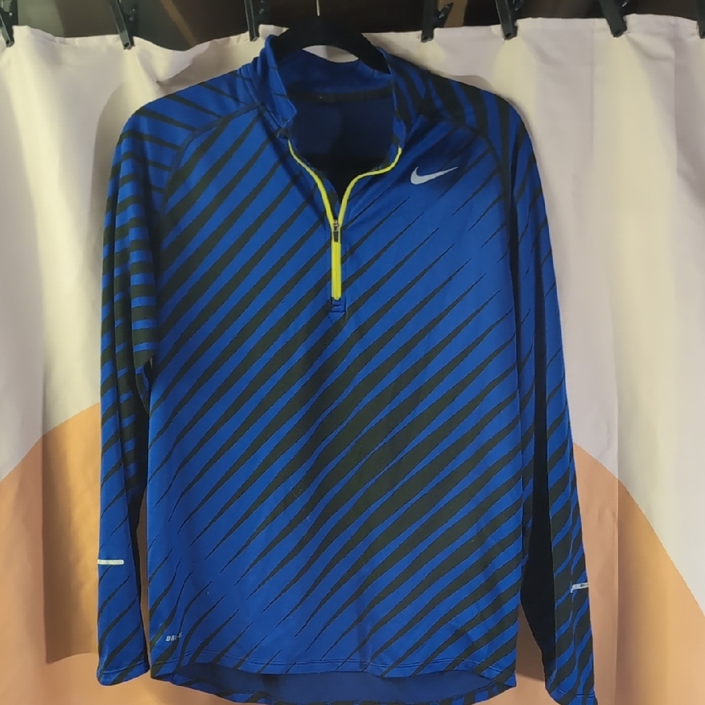 Nike Men's Blue and Black Jacket